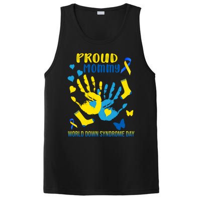 Proud Mommy Down Syndrome Awareness T21 Gift PosiCharge Competitor Tank