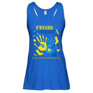 Proud Mommy Down Syndrome Awareness T21 Gift Ladies Essential Flowy Tank