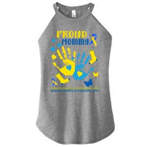 Proud Mommy Down Syndrome Awareness T21 Gift Women's Perfect Tri Rocker Tank