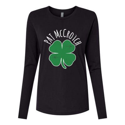 PAT McCROTCH Dirty Adult Irish ST PATRICKS DAY Gift Womens Cotton Relaxed Long Sleeve T-Shirt