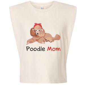 Poodle Mom Dog Bandana Pet Lover Gift Wo Poodle Garment-Dyed Women's Muscle Tee