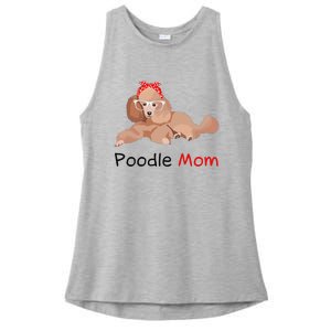 Poodle Mom Dog Bandana Pet Lover Gift Wo Poodle Ladies PosiCharge Tri-Blend Wicking Tank