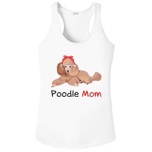 Poodle Mom Dog Bandana Pet Lover Gift Wo Poodle Ladies PosiCharge Competitor Racerback Tank