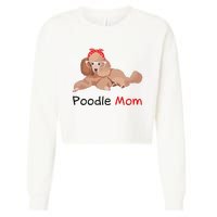 Poodle Mom Dog Bandana Pet Lover Gift Wo Poodle Cropped Pullover Crew