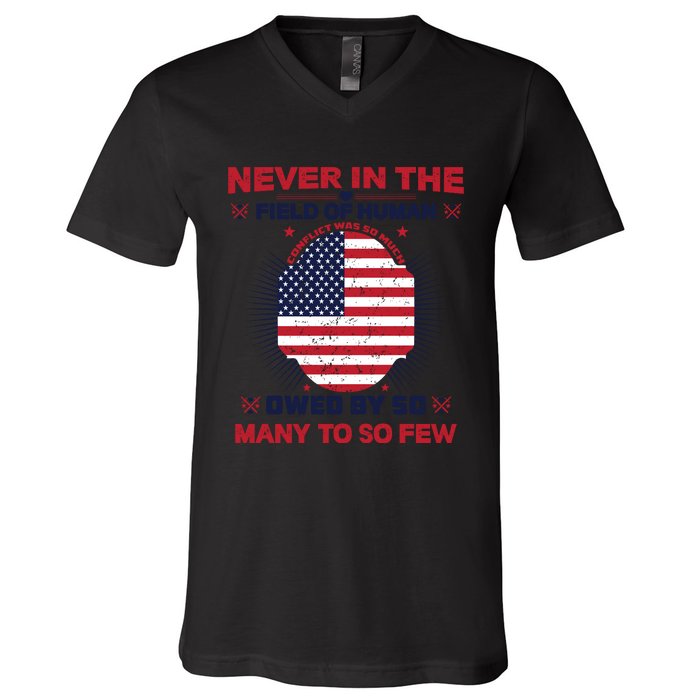 Printready Memorial Day V-Neck T-Shirt