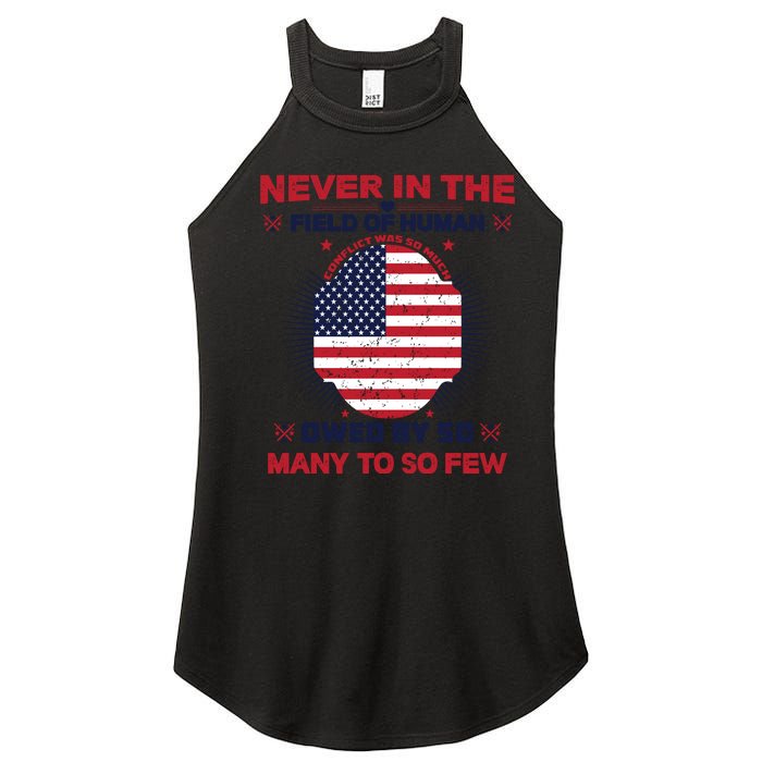 Printready Memorial Day Women’s Perfect Tri Rocker Tank