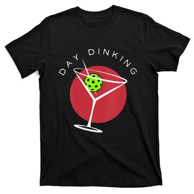 Pickleball Martini Day Drinking Athlete Coach Sports Lover T-Shirt