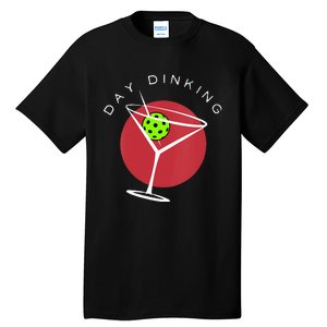 Pickleball Martini Day Drinking Athlete Coach Sports Lover Tall T-Shirt