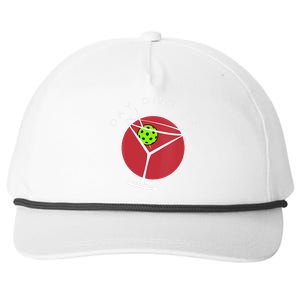 Pickleball Martini Day Drinking Athlete Coach Sports Lover Snapback Five-Panel Rope Hat