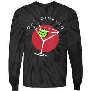 Pickleball Martini Day Drinking Athlete Coach Sports Lover Tie-Dye Long Sleeve Shirt