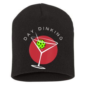 Pickleball Martini Day Drinking Athlete Coach Sports Lover Short Acrylic Beanie