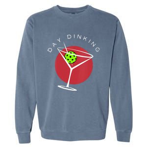 Pickleball Martini Day Drinking Athlete Coach Sports Lover Garment-Dyed Sweatshirt