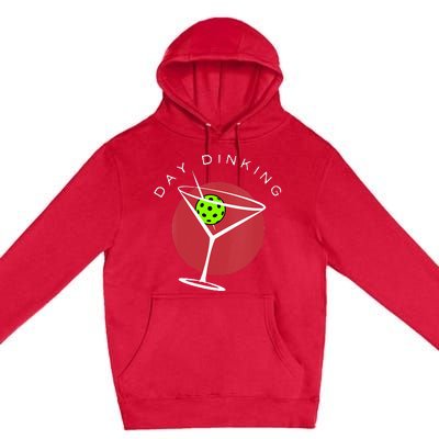 Pickleball Martini Day Drinking Athlete Coach Sports Lover Premium Pullover Hoodie