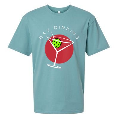 Pickleball Martini Day Drinking Athlete Coach Sports Lover Sueded Cloud Jersey T-Shirt