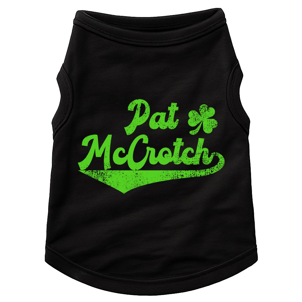 Pat McCrotch Dirty Adult Irish ST PATRICKS DAY Doggie Tank