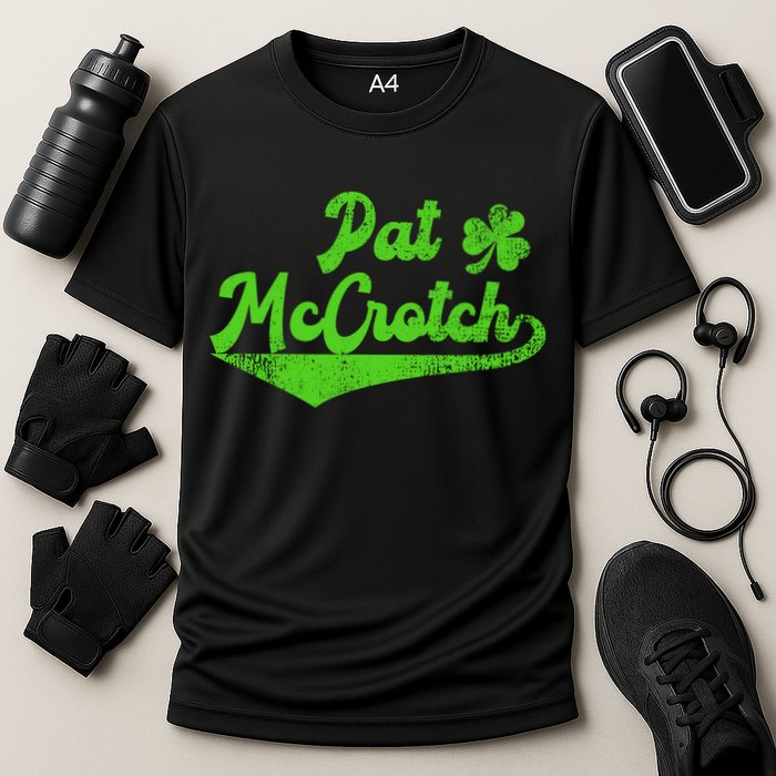 Pat McCrotch Dirty Adult Irish ST PATRICKS DAY Cooling Performance Crew T-Shirt