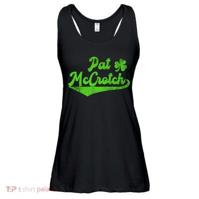 Pat McCrotch Dirty Adult Irish ST PATRICKS DAY Ladies Essential Flowy Tank