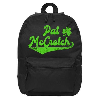 Pat McCrotch Dirty Adult Irish ST PATRICKS DAY 16 in Basic Backpack