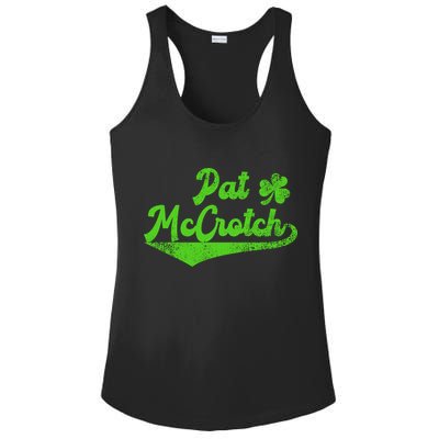 Pat McCrotch Dirty Adult Irish ST PATRICKS DAY Ladies PosiCharge Competitor Racerback Tank