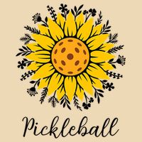 Pickleball Mother's Day Flower Cute Sunflower  Zip Tote Bag