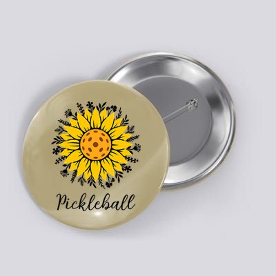 Pickleball Mother's Day Flower Cute Sunflower  Button