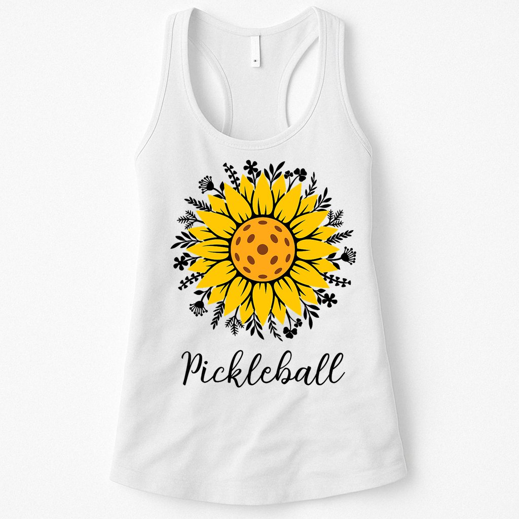 Pickleball Mother's Day Flower Cute Sunflower  Womens Tank Top