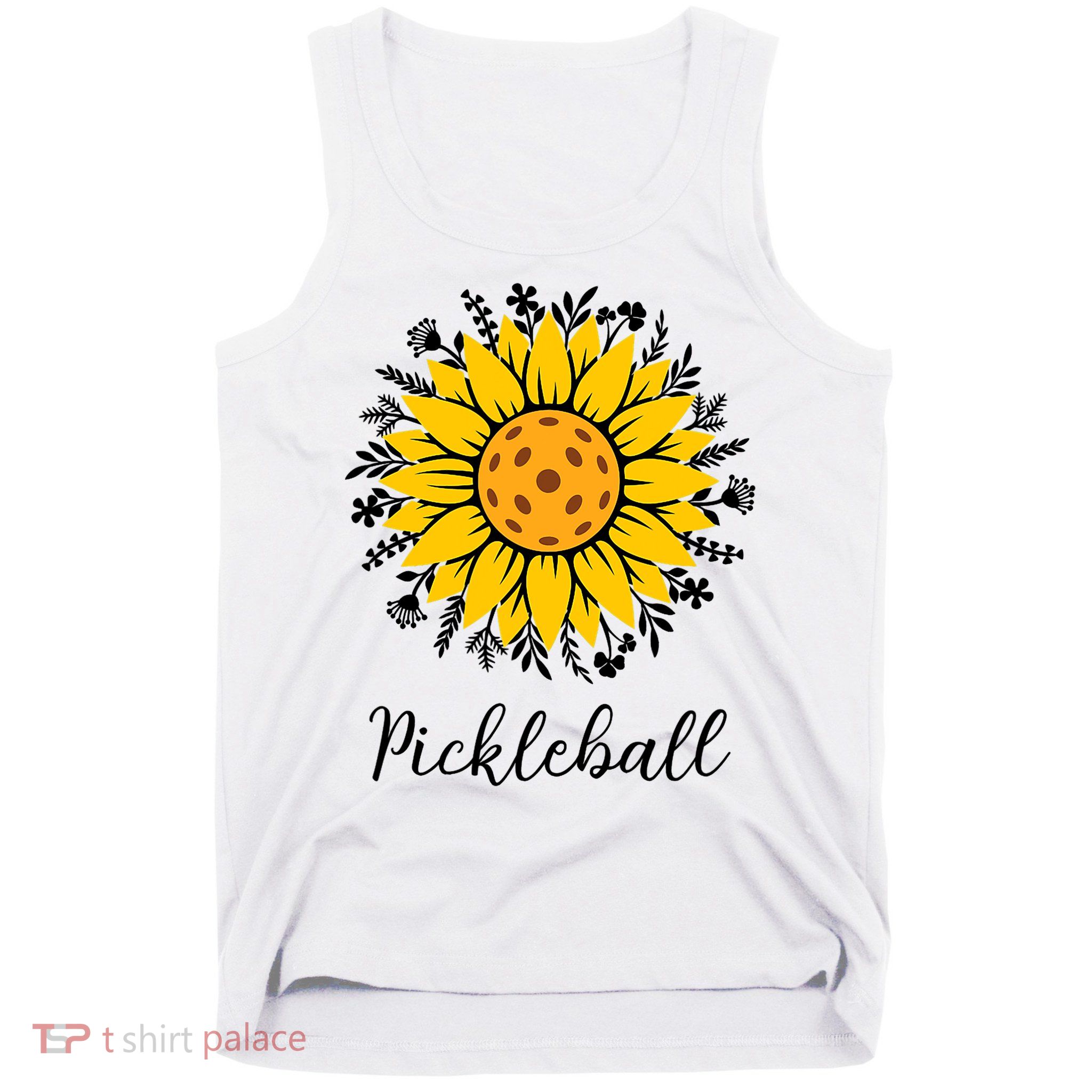 Pickleball Mother's Day Flower Cute Sunflower  Tank Top