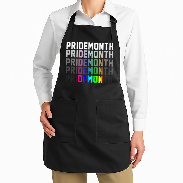 Pride Month Demon Rainbow Apron
