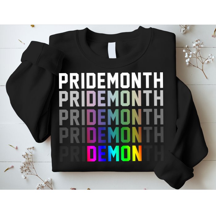 Pride Month Demon Rainbow Sweatshirt