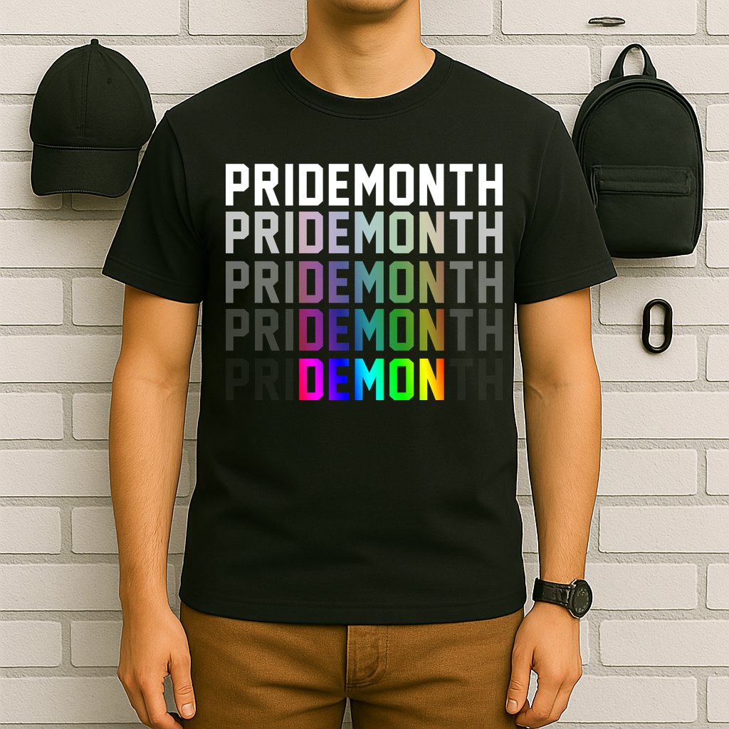 Pride Month Demon Rainbow T-Shirt