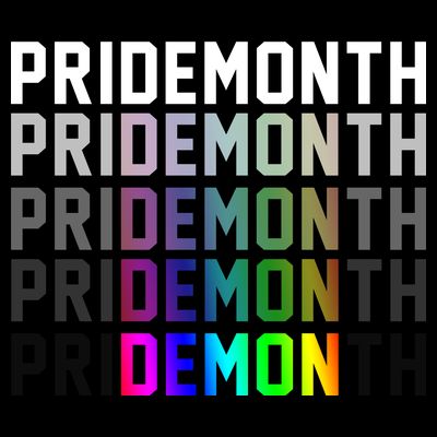 Pride Month Demon Rainbow T-Shirt