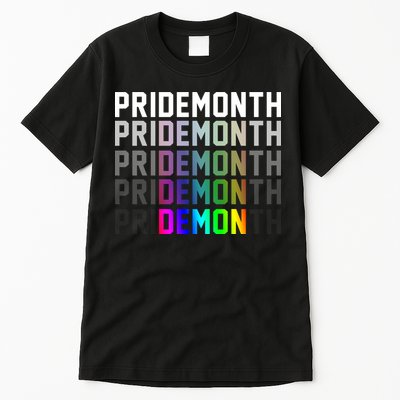 Pride Month Demon Rainbow Tall T-Shirt