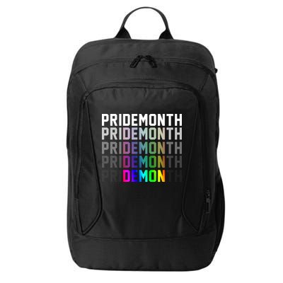 Pride Month Demon Rainbow City Backpack