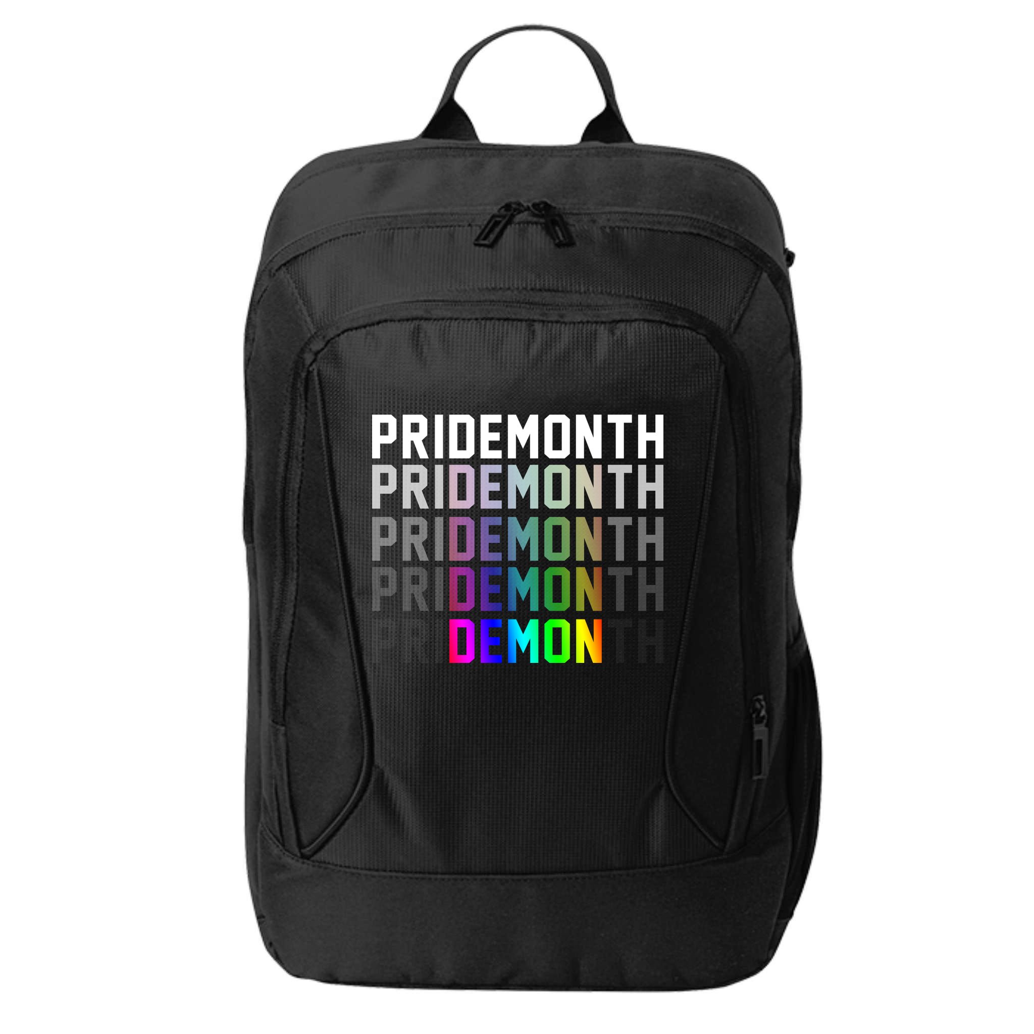 Pride Month Demon Rainbow City Backpack