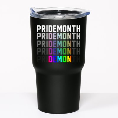 Pride Month Demon Rainbow Tumbler
