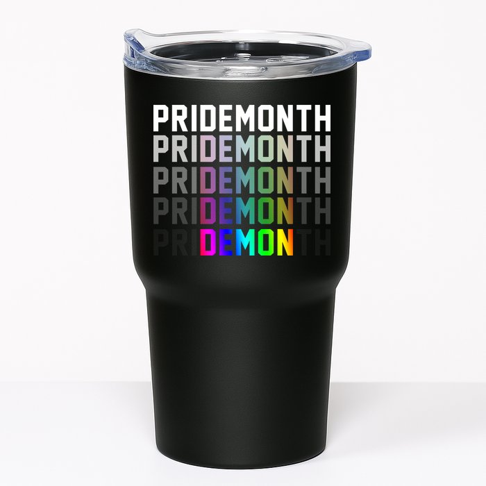 Pride Month Demon Rainbow Tumbler