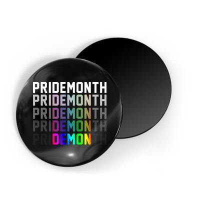 Pride Month Demon Rainbow Magnet