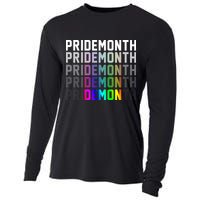 Pride Month Demon Rainbow Cooling Performance Long Sleeve Crew