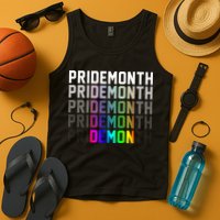 Pride Month Demon Rainbow Tank Top