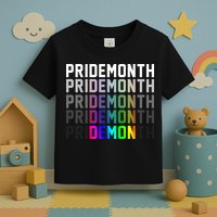 Pride Month Demon Rainbow Toddler T-Shirt