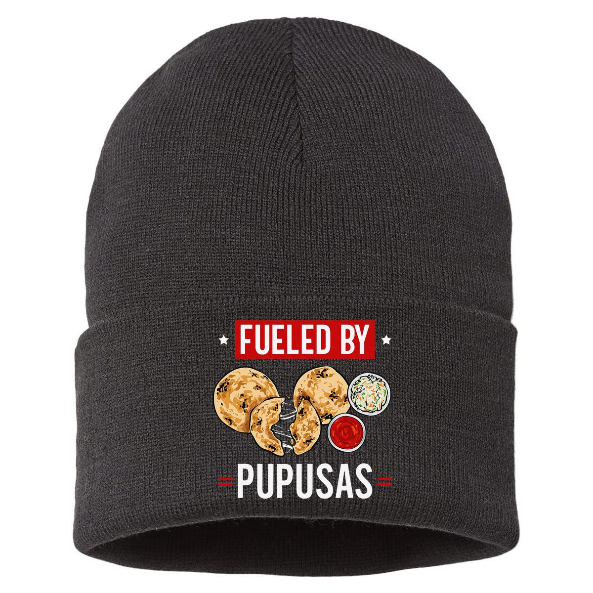 Pupusas Maker El Salvador Salvadorian Food Fueled By Pupusas Sustainable Knit Beanie