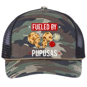 Pupusas Maker El Salvador Salvadorian Food Fueled By Pupusas Retro Rope Trucker Hat Cap