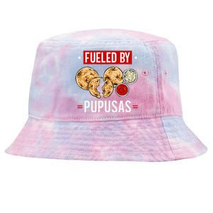 Pupusas Maker El Salvador Salvadorian Food Fueled By Pupusas Tie-Dyed Bucket Hat