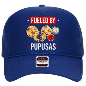 Pupusas Maker El Salvador Salvadorian Food Fueled By Pupusas High Crown Mesh Back Trucker Hat