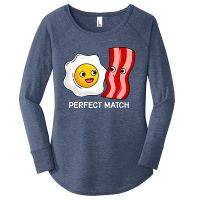 Perfect Match Eggs And Bacon Valentine's Day Cool Gift Women's Perfect Tri Tunic Long Sleeve Shirt