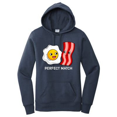 Perfect Match Eggs And Bacon Valentine's Day Cool Gift Women's Pullover Hoodie