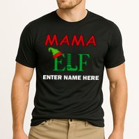 Personalize Mama Elf Custom Family Matching Christmas Performance Shirt