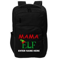 Personalize Mama Elf Custom Family Matching Christmas Impact Tech Backpack