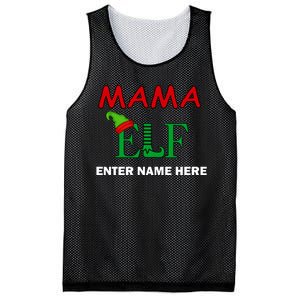 Personalize Mama Elf Custom Family Matching Christmas Mesh Reversible Basketball Jersey Tank