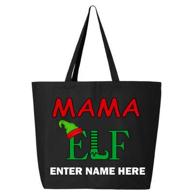 Personalize Mama Elf Custom Family Matching Christmas 25L Jumbo Tote